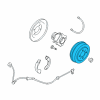 OEM Nissan Drum-Brake Diagram - 43206-3SG0C