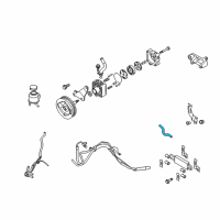 OEM Infiniti Q50 Power Steering Suction Hose Assembly Diagram - 49717-4GA0A