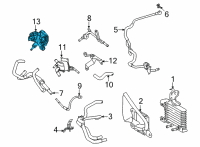 OEM Lexus Pump Assembly, Oil W/MOT Diagram - 35300-48070