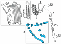 OEM Cadillac By-Pass Hose Diagram - 55492655
