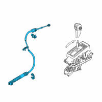 OEM Ford Mustang Shift Control Cable Diagram - BR3Z-7E395-C