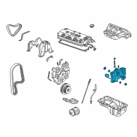 OEM Honda Odyssey Pump Assembly, Oil Diagram - 15100-PAA-A01