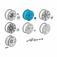 OEM Cadillac Wheel Diagram - 84497728