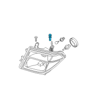 OEM Nissan Socket Assembly-Clearance Lamp Diagram - 26240-9M400