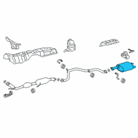 OEM Lexus ES250 Exhaust Tail Pipe Assembly Diagram - 17440-25060