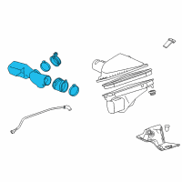 OEM Cadillac Outlet Duct Diagram - 22964585