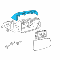 OEM 2010 Ford Focus Mirror Cover Diagram - 8S4Z-17D742-AA