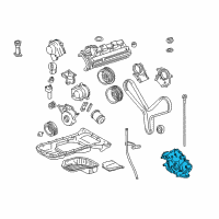 OEM Lexus Pump Assembly, Oil Diagram - 15100-50040