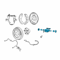 OEM Jeep Compass Cylinder-Wheel Diagram - 5191305AA