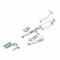 OEM Nissan Gasket-Exhaust Manifold, A Diagram - 14036-7S001