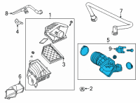 OEM Cadillac Outlet Duct Diagram - 84878489