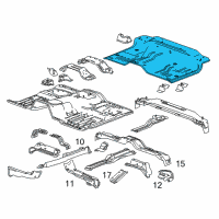 OEM Chevrolet Silverado Rear Floor Pan Diagram - 20939876