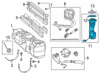 OEM Ram Fuel Pump/Level Unit Module Diagram - 68237110AC