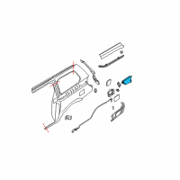 OEM Nissan ACUTATOR Assembly-Fuel Lid Opener Diagram - 78850-5Y70B