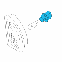 OEM Infiniti Socket Assembly-Side Marker Lamp Diagram - 26255-30R00