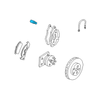 OEM Buick Bolt Kit, Front Brake Caliper Diagram - 18029832