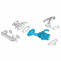 OEM Lexus Cooler Assembly, EGR Diagram - 25680-F0010