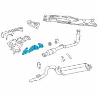 OEM Chrysler Gasket-Exhaust Manifold Diagram - 4781255AA