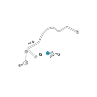 OEM Jeep Wrangler BUSHING-SWAY Bar Diagram - 52088125AB