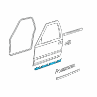 OEM Chevrolet S10 Weatherstrip Asm-Front Side Door Lower <Use 1C5K Diagram - 15735055