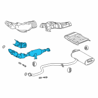 OEM Lexus Front Exhaust Pipe Assembly Diagram - 17410-37520