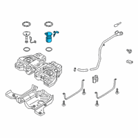 OEM Lincoln Fuel Pump Diagram - F2GZ-9H307-M