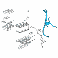 OEM Cadillac Positive Cable Diagram - 84528825