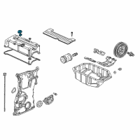 OEM Acura Cap Assembly, Oil Filler Diagram - 15610-R70-A00
