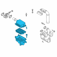 OEM Hyundai Elantra Coupe Cleaner Assembly-Air Diagram - 28110-3X300