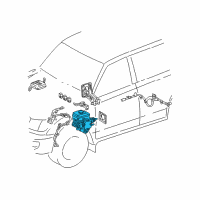 OEM Lexus Brake Booster Assy, W/Master Cylinder Diagram - 47050-60042