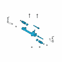 OEM Lexus Steering Gear Assembly Diagram - 45510-75030