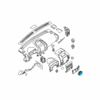 OEM Nissan Cup Holder Assembly Diagram - 96967-7S001