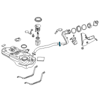 OEM Toyota Filler Hose Clamp Diagram - 90118-WB016