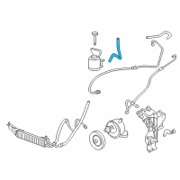OEM Chevrolet Express Power Steering Return Hose Diagram - 15788686