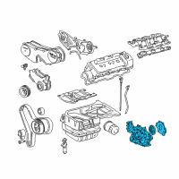 OEM Lexus Pump Assembly, Oil Diagram - 15100-20020