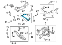OEM Kia Sorento Arm Assembly-Rr Assist Diagram - 55250P2000