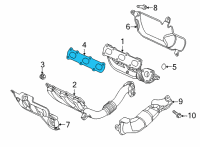 OEM Jeep Gasket-Exhaust Manifold Diagram - 68148177AA