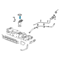 OEM GMC Sierra Pressure Sensor Cap Diagram - 20893611
