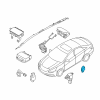 OEM Hyundai Elantra Sensor Assembly-Side Impact Diagram - 95920-3K000