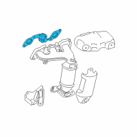OEM Lexus Gasket, Exhaust Manifold To Head Diagram - 17173-20020