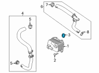 OEM Cadillac Oil Cooler Outer Seal Diagram - 12698623