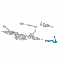 OEM Dodge Tie Rod-Outer End Diagram - 68303631AA