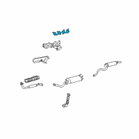 OEM Lexus Gasket, Exhaust Manifold To Head Diagram - 17173-50021