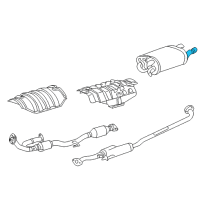 OEM Lexus BAFFLE Sub-Assembly, Exhaust Diagram - 17408-46020