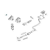 OEM Nissan Gasket-Exhaust Manifold, A Diagram - 14036-53F01