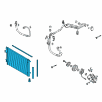 OEM Kia Condenser Assembly-Cooler Diagram - 97606H9100