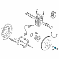 OEM Nissan Nut-Lock, Front Wheel Bearing Diagram - 40262-1CA0A