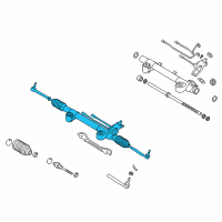 OEM Infiniti Power Steering Gear & Linkage Assembly Diagram - 49001-1BA0B