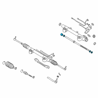 OEM Seal Kit-Rack, Power Steering Gear Diagram - D9297-JK61A