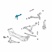 OEM Lexus Front Lower Suspension Ball Joint Assembly, Left Diagram - 43340-39415